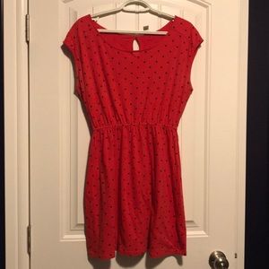 Red polka dot dress/tunic